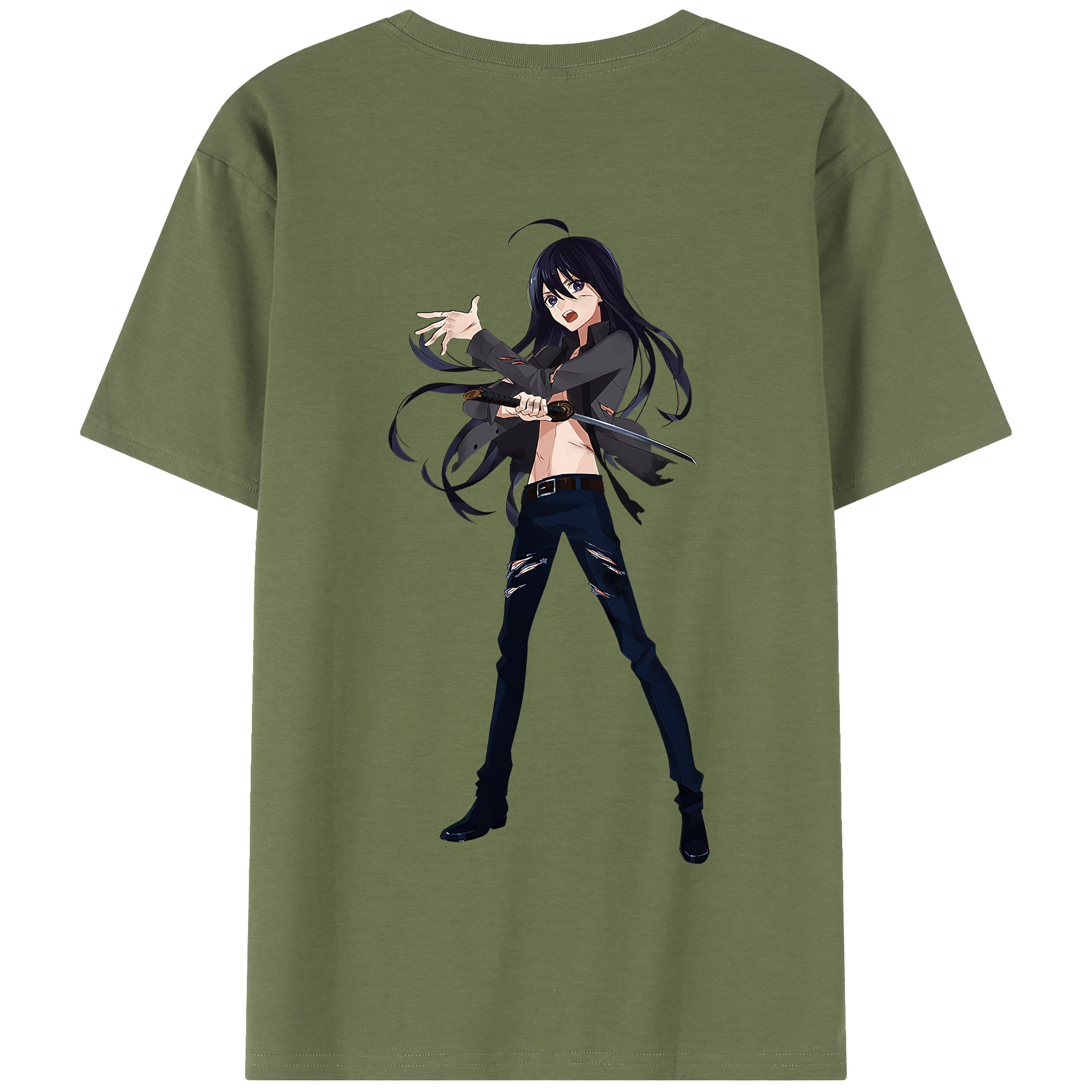 （画像用） 刀剣乱舞 Touken Ranbu 綿100％半袖Tシャツ（背面プリント）